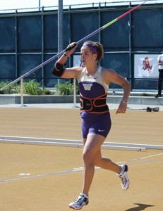 Pighin while competing for the University of Washington.