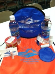 Items with scripture in the 'Manna Bags' are given to students at the beach for Spring Break.