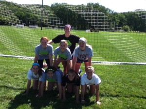 McCormick as a Huddle Leader at Sports Camp.