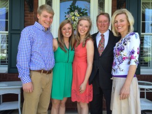 The Sparks Family (l to r): Ben, Claire, Maegan, David, Lenee