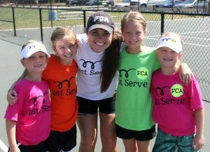 Wilson helps lead Arkansas FCA's First Serve tennis ministry.
