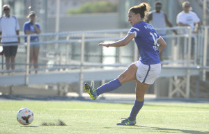 In addition to her spot on the U.S. Women's National Team, Holiday plays a lead role on the NWSL's FCA Kansas City.