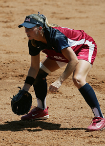 O'Brien-Amico fielding in the Olympic games.